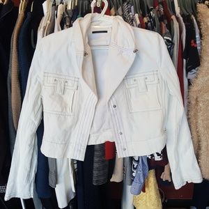 Elie Tahari Convertible Jacket | White | Size XS